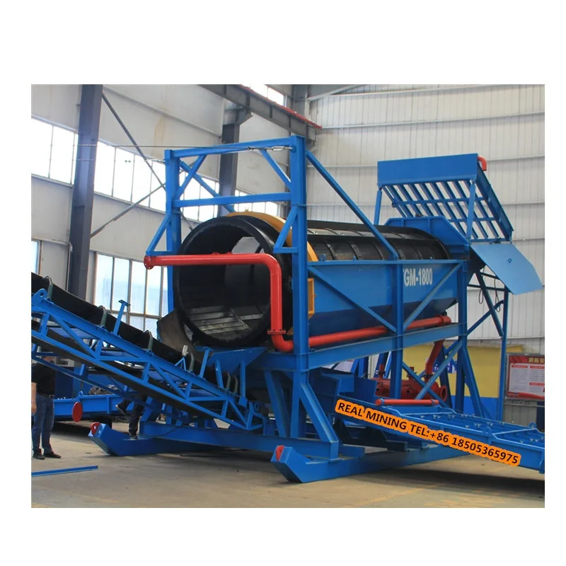 placer gold mining trommel wash plant