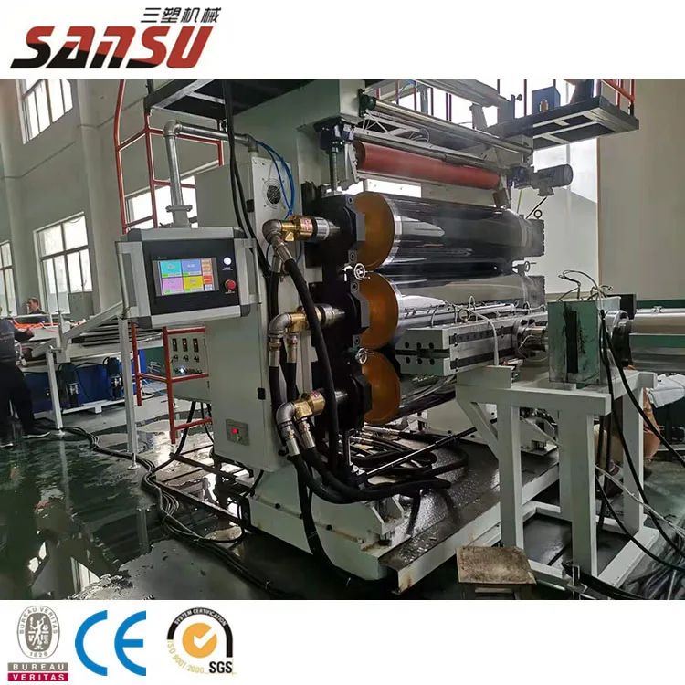 china supplier second hand PVC PE PP PET plastic Sheet Extruder