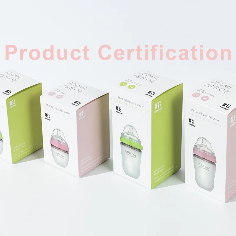 Custom Logo Babies BPA Free Milk Bottle Eco Friendly Food Grade Nipple Infant Feeding Silicone Baby Bottle