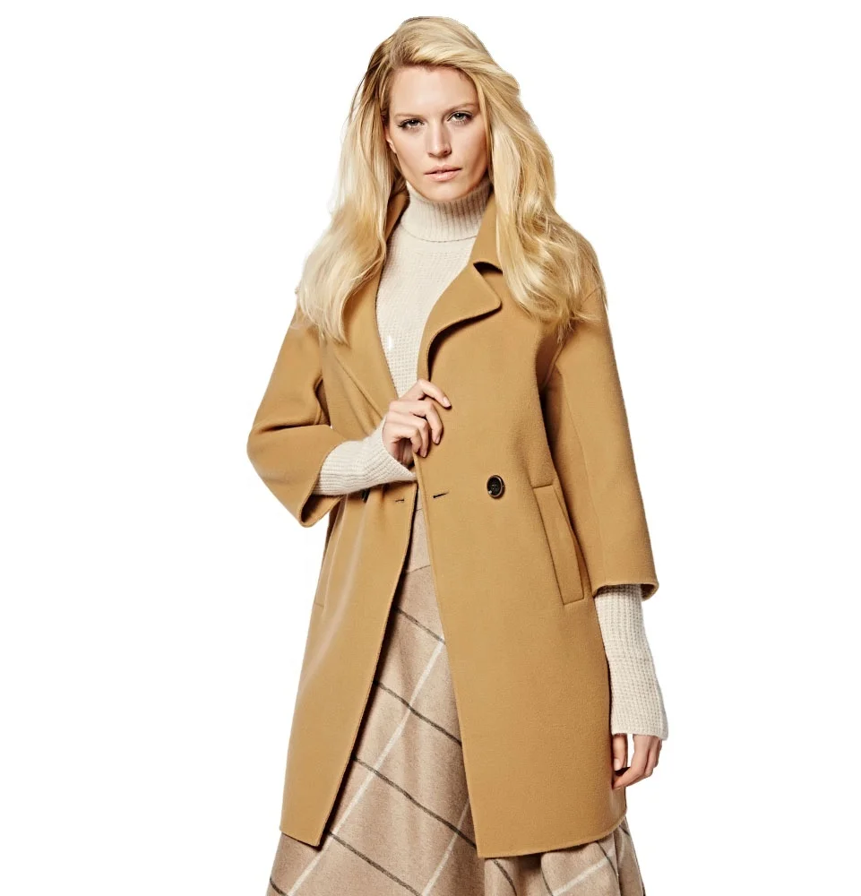 V142HC09  OEM 2021 latest Ladies fashion Luxury custom casual 100% cashmere knitted long cardigan coat with long sleeve