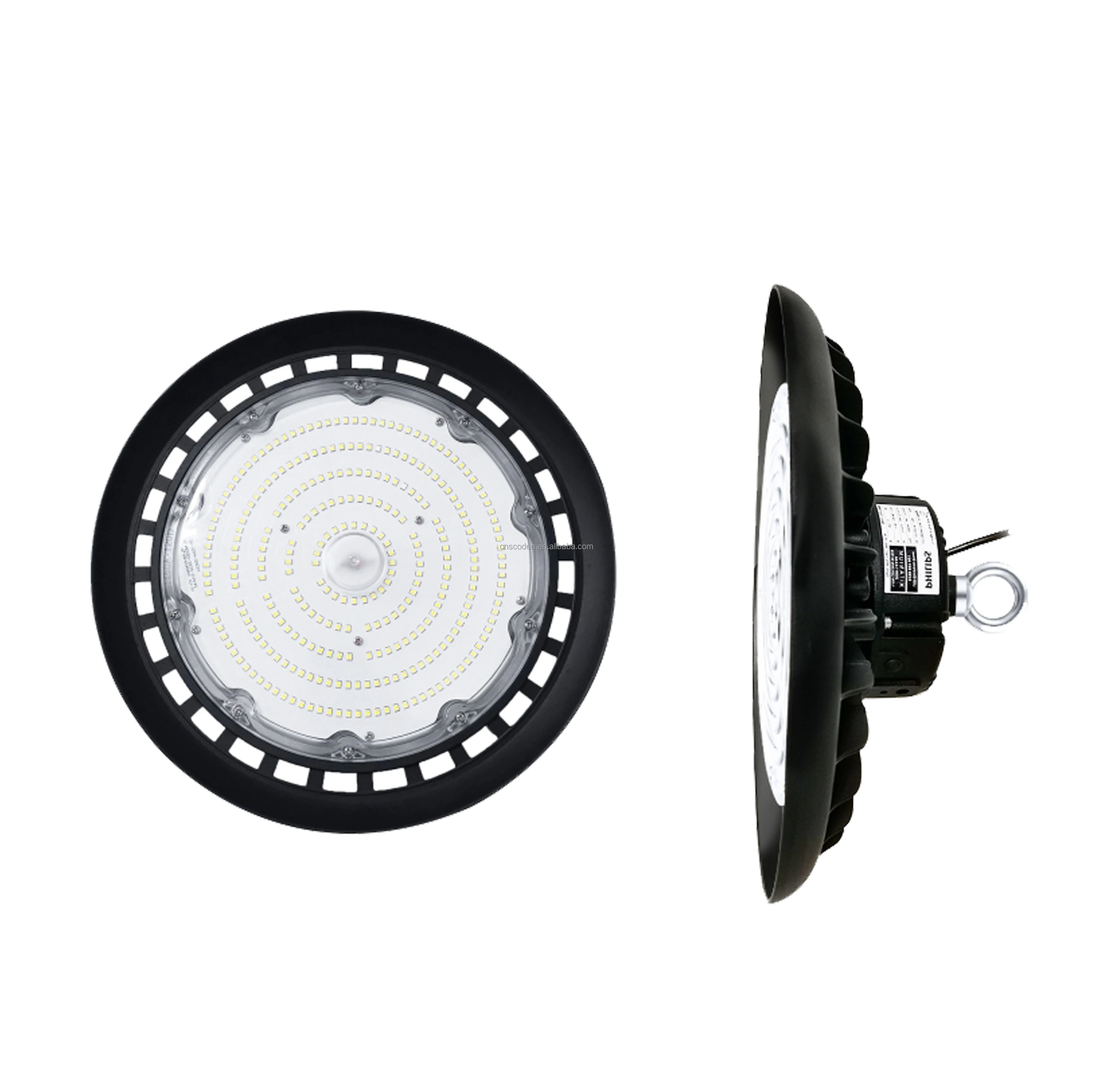 Commercial Industrial Lighting 200W IP65 round UFO LED High Bay Light Cold White Emitting Warehouse Workshop Gymnasium Bay Light