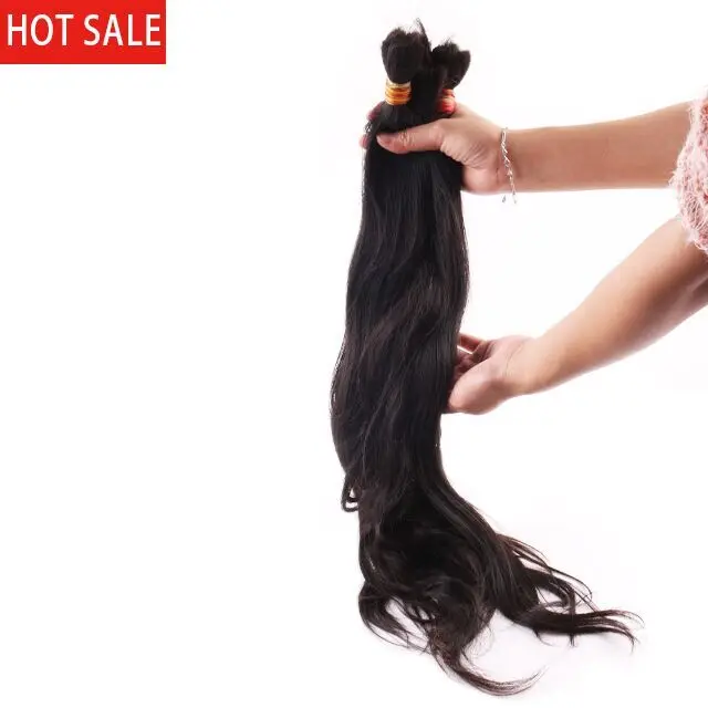 100%  cheap virgin unprocessed human braiding hair bulk no weft raw indian hair bulk