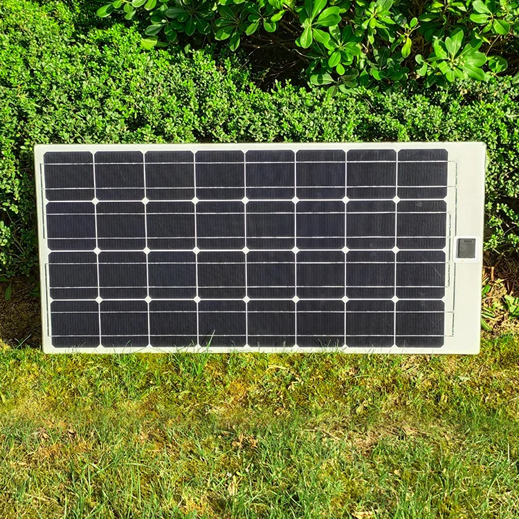 high efficiency 100w semi flexible frameless solar power sun power camping solar panel for RV Boat