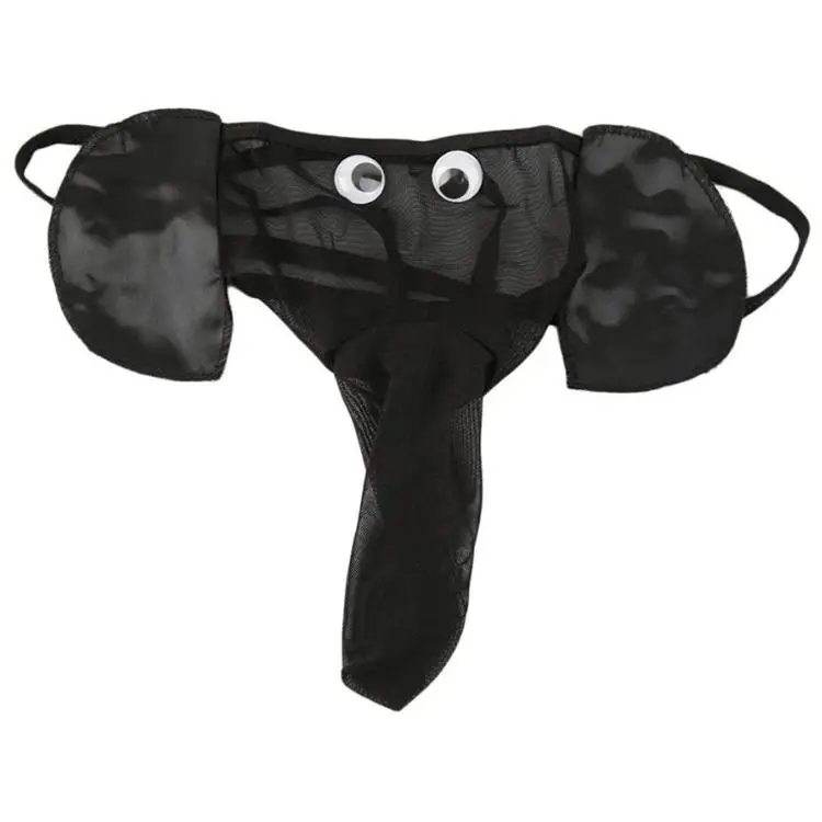 Breathable Mid Waist U Convex Capsule Sexy Elephant Nose Panties Sissy Mens Underwear String Men Underwear Thong Sexy g string