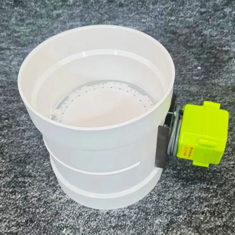 HVAC ventilation round duct ABS motor damper electric spring return damper