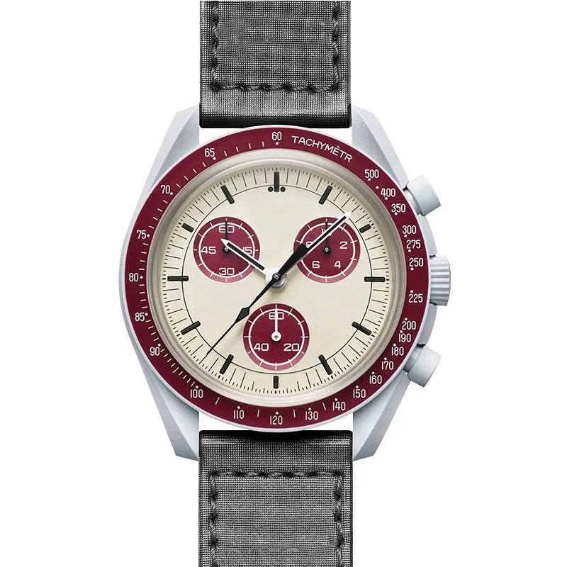 Hot space watch Moon Mercury mission moon landing joint six pin chronograph quartz watch