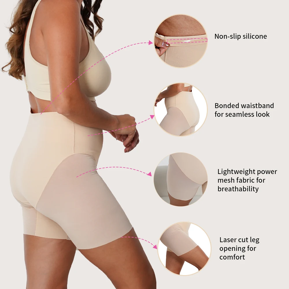 S-SHAPER Daily Wear Mesh Shape Shorts Perfect Extremely Breathable Quick Dry Shapewear Seamless fit Shape Panties For Women