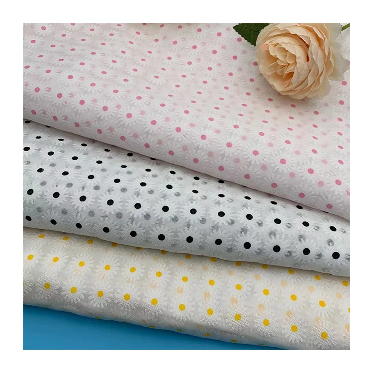 Factory wholesale high quality Knitted warp-knitted lace jacquard fabric for sale