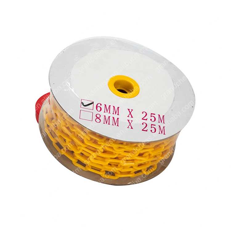 
Plastic 2mm/4m/6mm/8mm/12mm road warning safety chain 