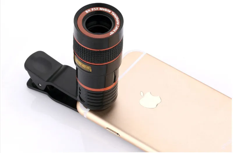 
2020 New Smart Phones Telephoto Lens Zoom Phone Lens 8X Zoom Lens for Mobile Phone iPhone Huawei Android Smartphones 
