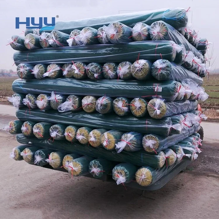 Cheap round wire dark green shade nets 70gsm shade nets