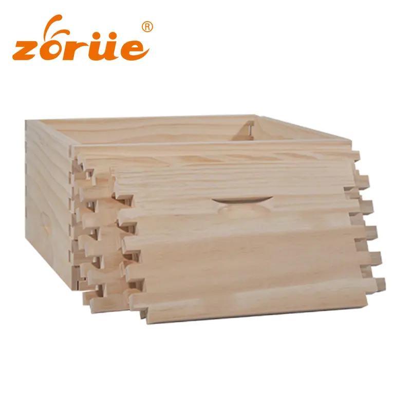 10 Frame Beehive Super and Deep Australia Beehive Box Deep Brood Box Dipped Includes Wooden Frames & Waxed Foundation