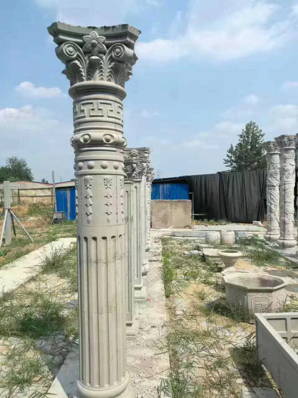 30cm x 300cm vertical stripes roman column molds for sale