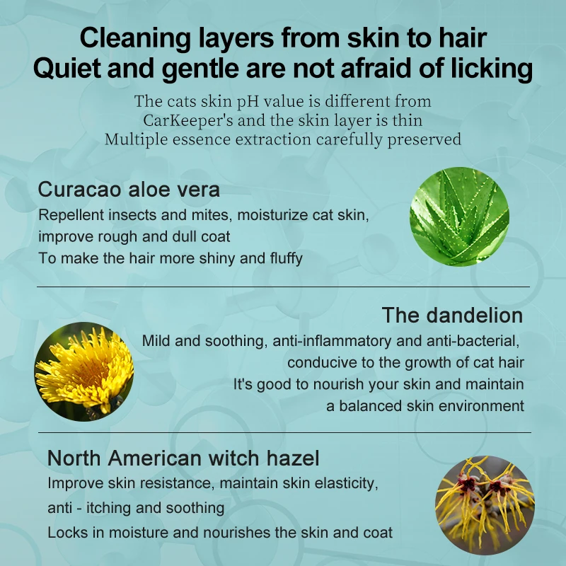 Pet Care Manufacturer Organic Shampoo Cats Shiny Grooming Pet Shampoos & Finishes Natural Organic Blueberry Cat Shampoo