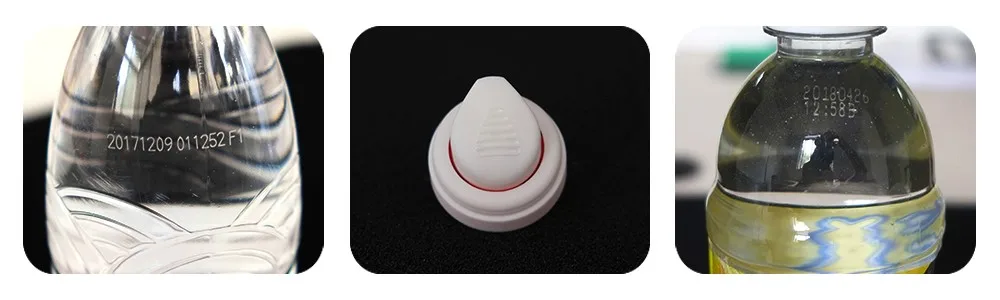 Grentsun 30W CO2 flying laser marking machine with support, tablet, encoder and fiber sensor for water plastic bottle