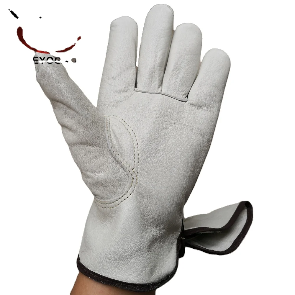 Cheap industrial racing working safety leather hand work gloves