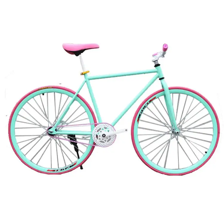 High quality 700C fixed gear single speed road bicycles colorful racing bikes