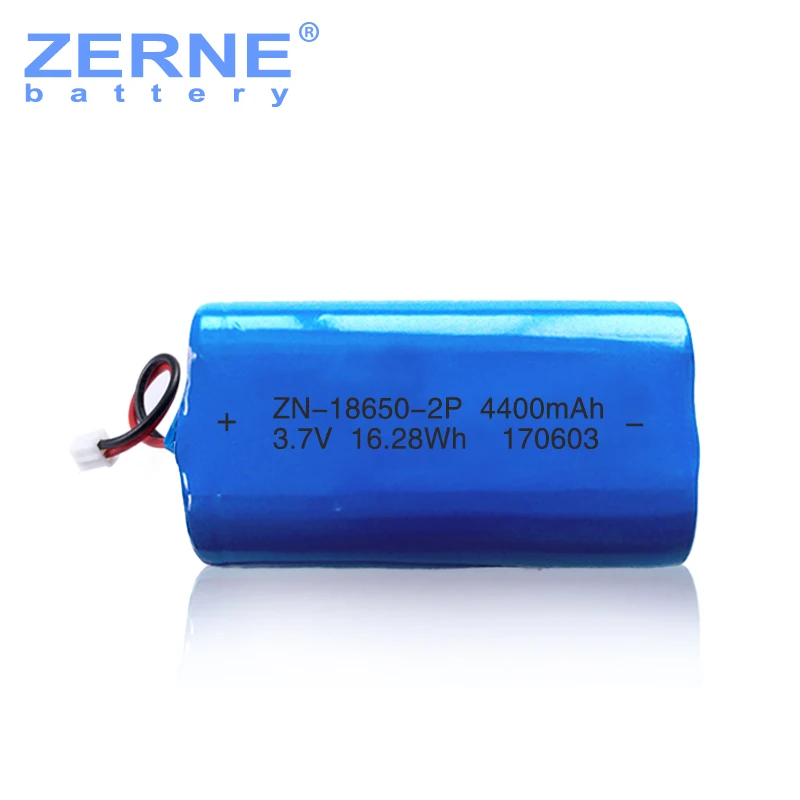 Li-Ion Lithium Ion Battery Pack in Parallel 18650-2P 3.7V 4400mAh 16.28Wh  Custom High Capacity Rechargeable
