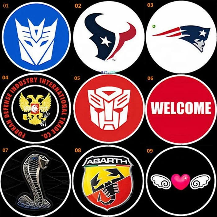 12V 3W Customized Design Car Logo Light All Brand Car Led Laser Projector Logo Light For Car