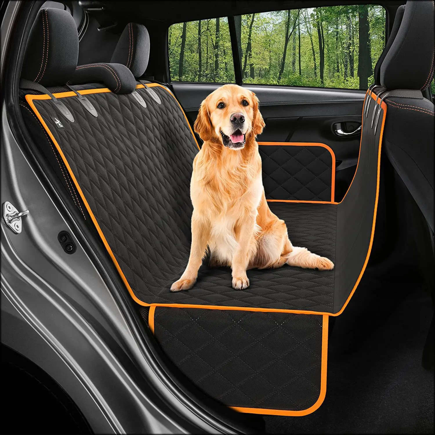 Wholesale Custom Logo Waterproof Pet Car Seat Cover Luxury Pet Back Car Seat Cover For Dog Traveling