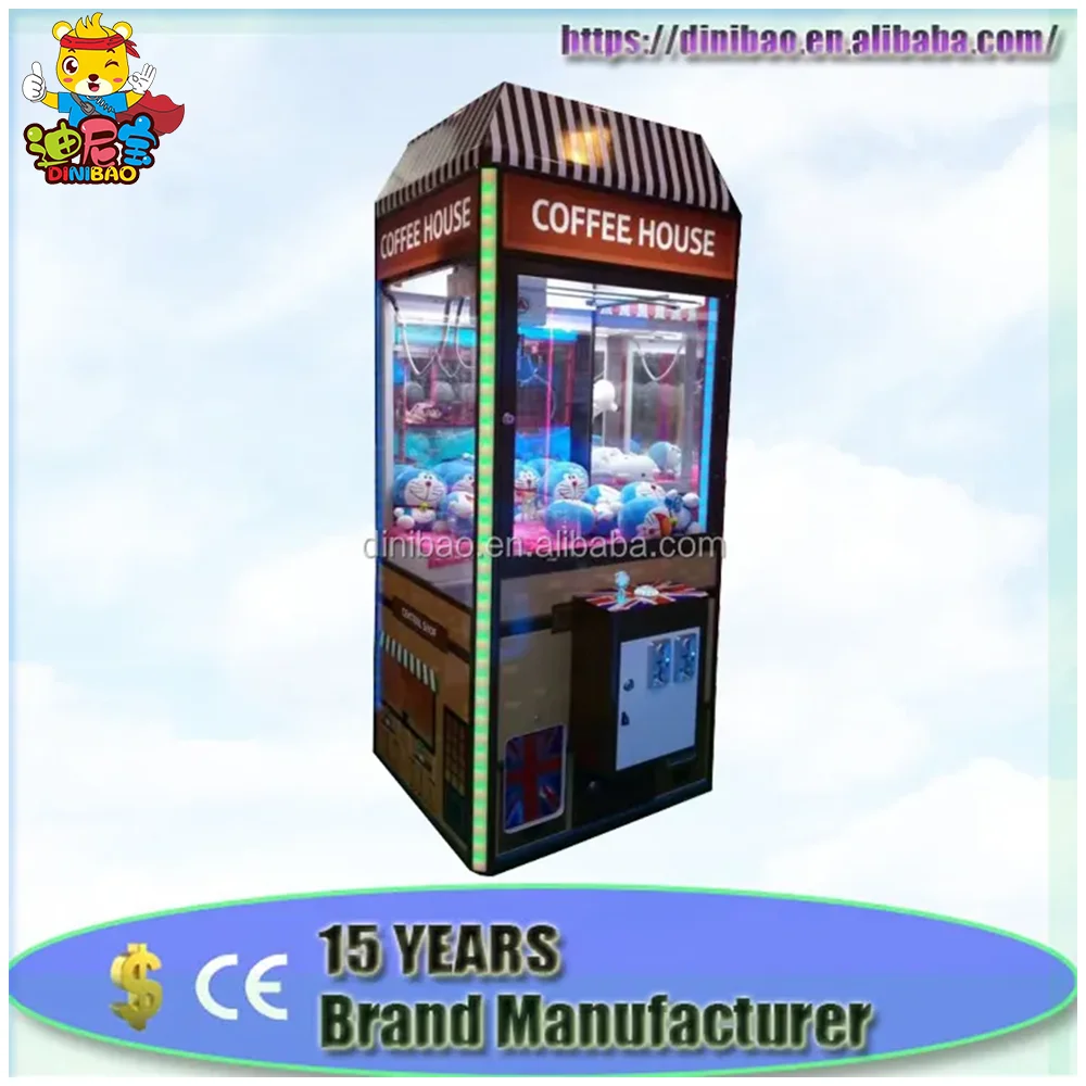 Amusement Coin operated Arcade News stall toy crane game machine vending catch toy crane machine