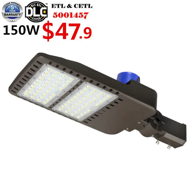  ETL cETL DLC 120 В 347 в 480 светодиодный уличный фонарь для парковки помещений 150 Вт