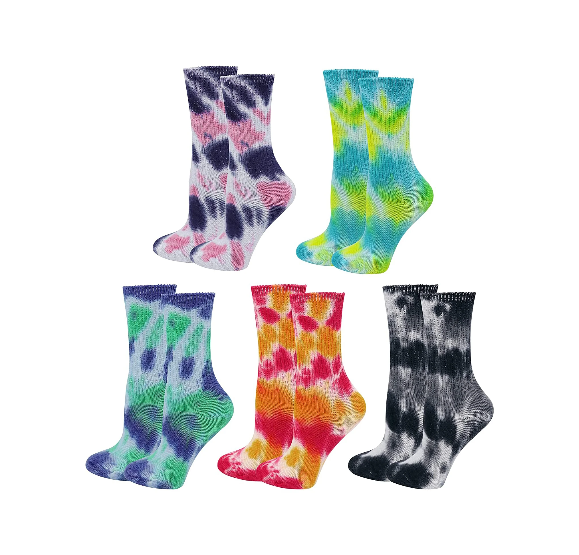  Пользовательская печать вышивка дизайн Calcetas Crew Socken kaos kaki хлопок логотип Calcetines пользовательский галстук окрашивание