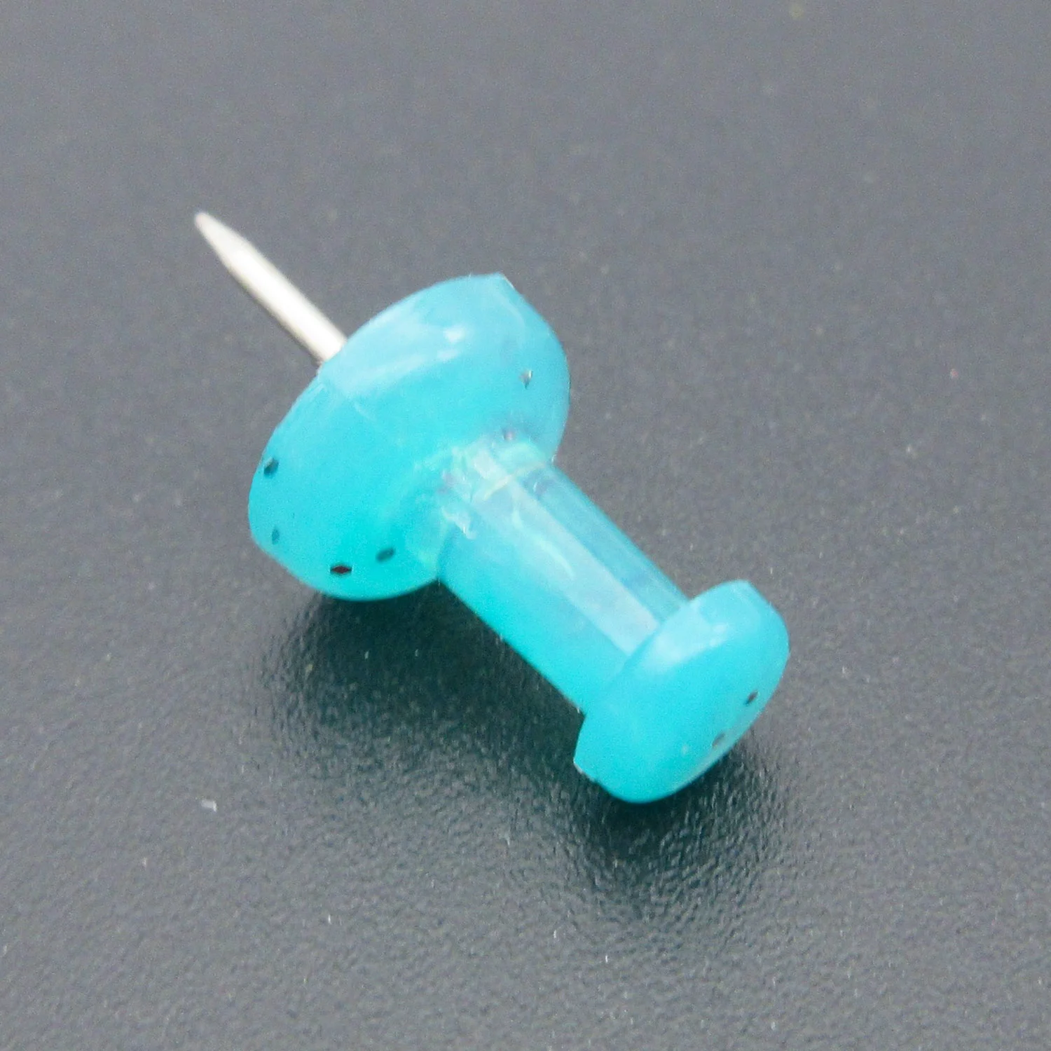 Wholesale colorful transparent long plastic push pins factory price office school drawing supplies daily used cute push pins