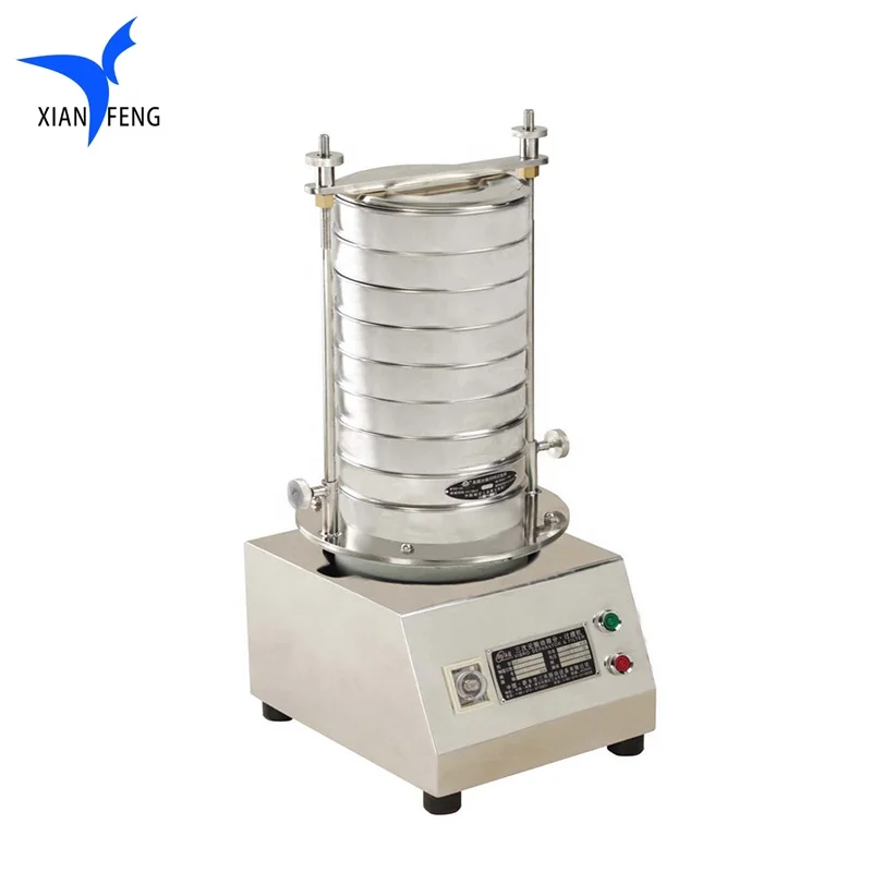 SS 304 Material cement standard test vibrating sieve dust-free screening