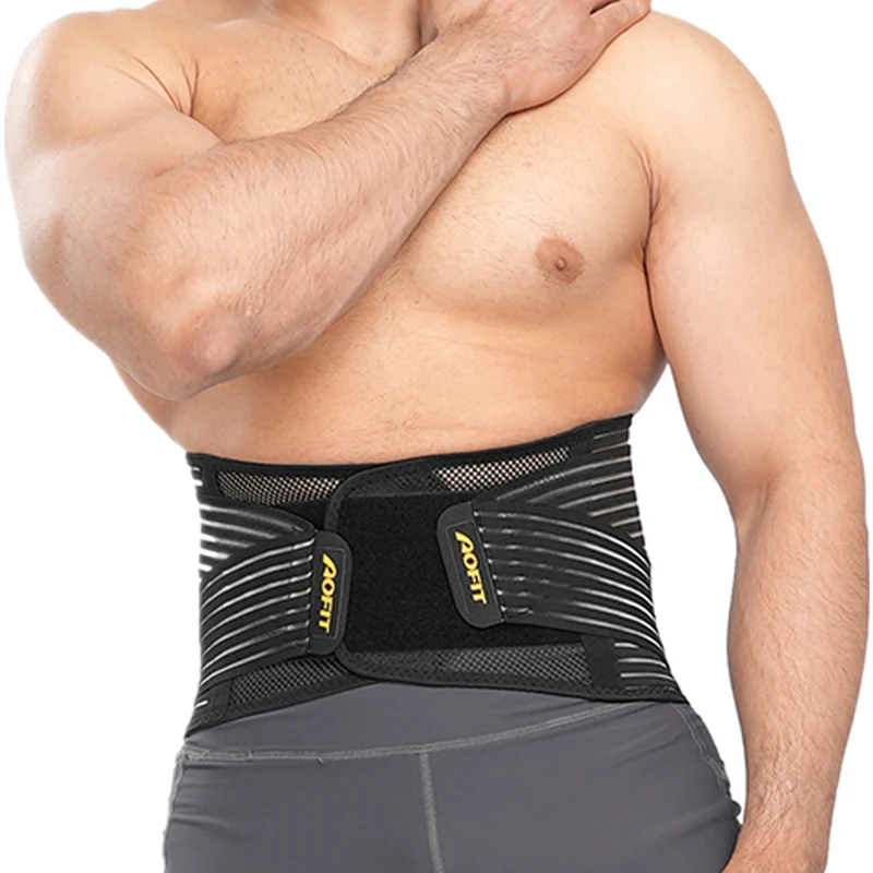 S-2XL талии защита 3 сменная задняя колодки компрессионный Пояс Регулируемая поясничная защита