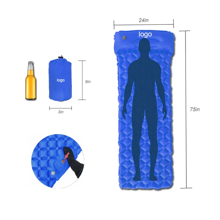 Camping Mat Moisture-Proof Mat Inflating Insulated Backpacking Sleeping Pad For Camping