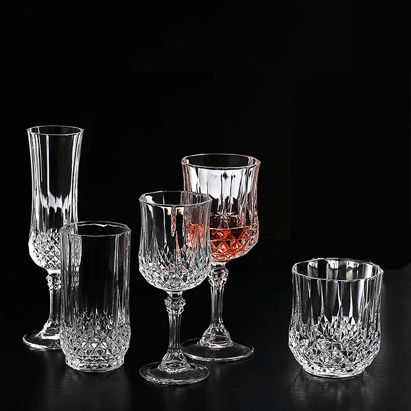 Crystal luxury wine glasses Vintage Glassware Champagne Glass for Wedding Champagne Flute WIne Glasses
