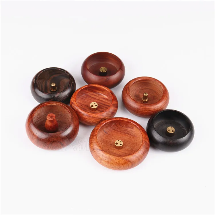 Vietnamese Rosewood Mini Bowl Shaped Incense Stick Purple Sandalwood Sleeping Incense Burner Sour Branch Wood Incense Burner