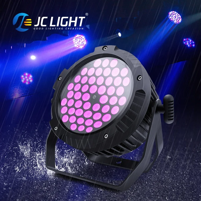 Outdoor Waterproof 54*3w RGB 3in1 RGBW warm cool white Led Par Lights for Dj Party Wedding Disco Performance Bar Stage Light