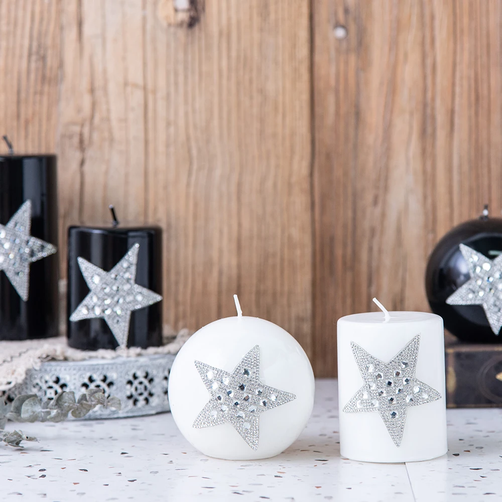 
Custom design round wax candle stage decoration 