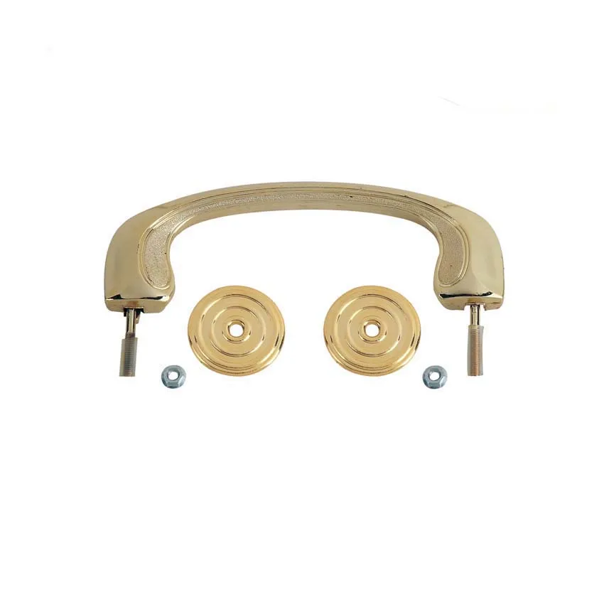 JS-H9009 European Style Adult Cremation Coffin Accessories with Metal Handle Zinc & Plastic Material