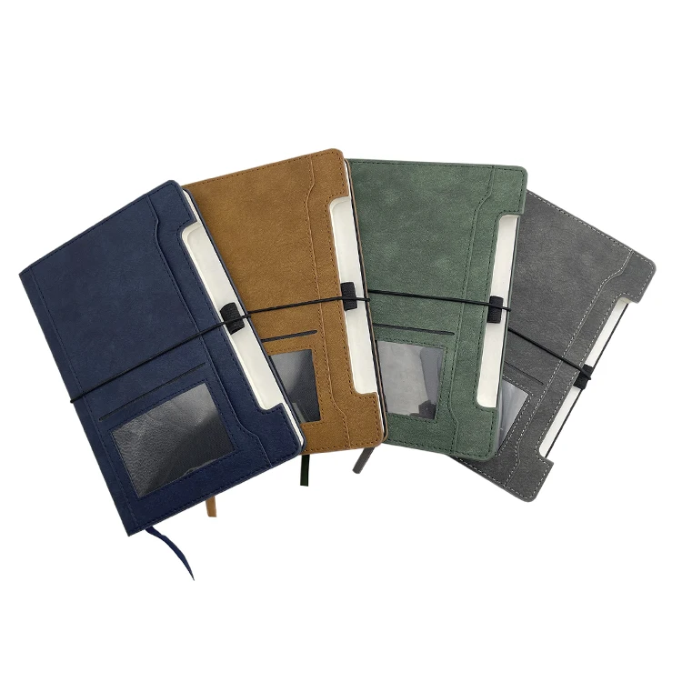 2023 custom logo diary pu planner printing fancy a5 shorthand notebook with pen inside