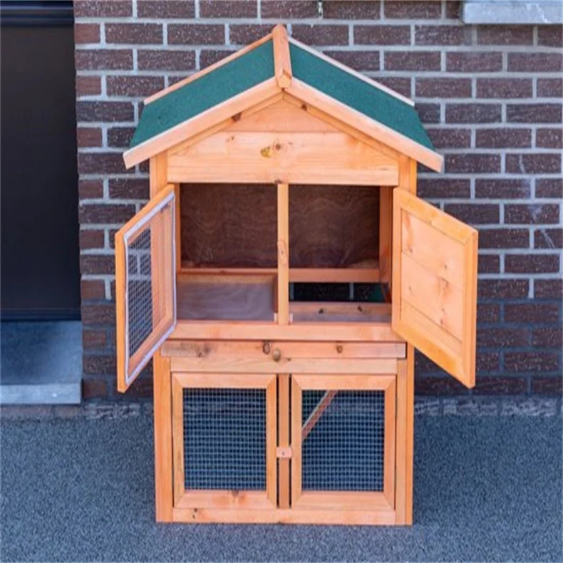 Jaalex Wholesale Cheap Wooden Waterproof Rabbits Cages Outdoor Egg Laying Chicken Coop With Cover For Sale
