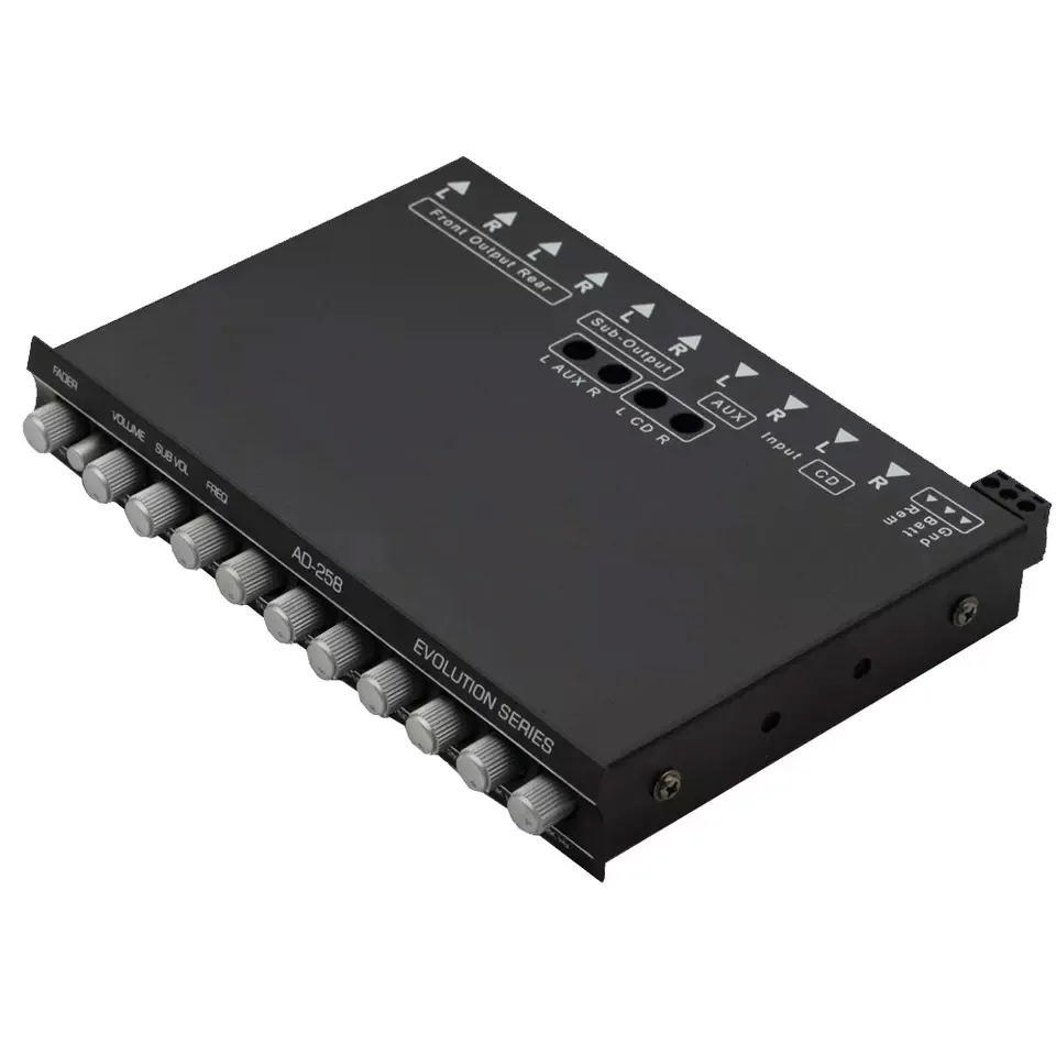 7 Band Equalizer Graphic Equalization Per Amplifier with Frequency Subwoofer