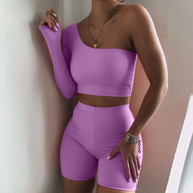 
sustainable eco friendly clothin Summer one-shoulder sports bra fitness crop tops yoga wear bra sexy fitness clothes 