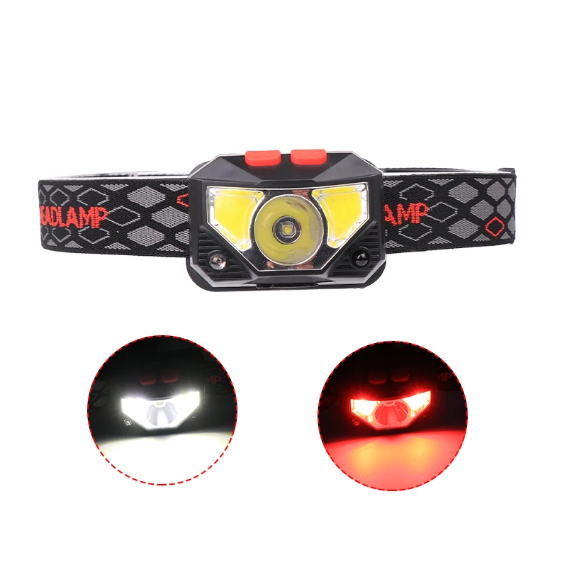 New Arrivals 6 Modes ABS Plastic Head Lamp Micro USB Rechargeable Bright LED Headlight Headlamp