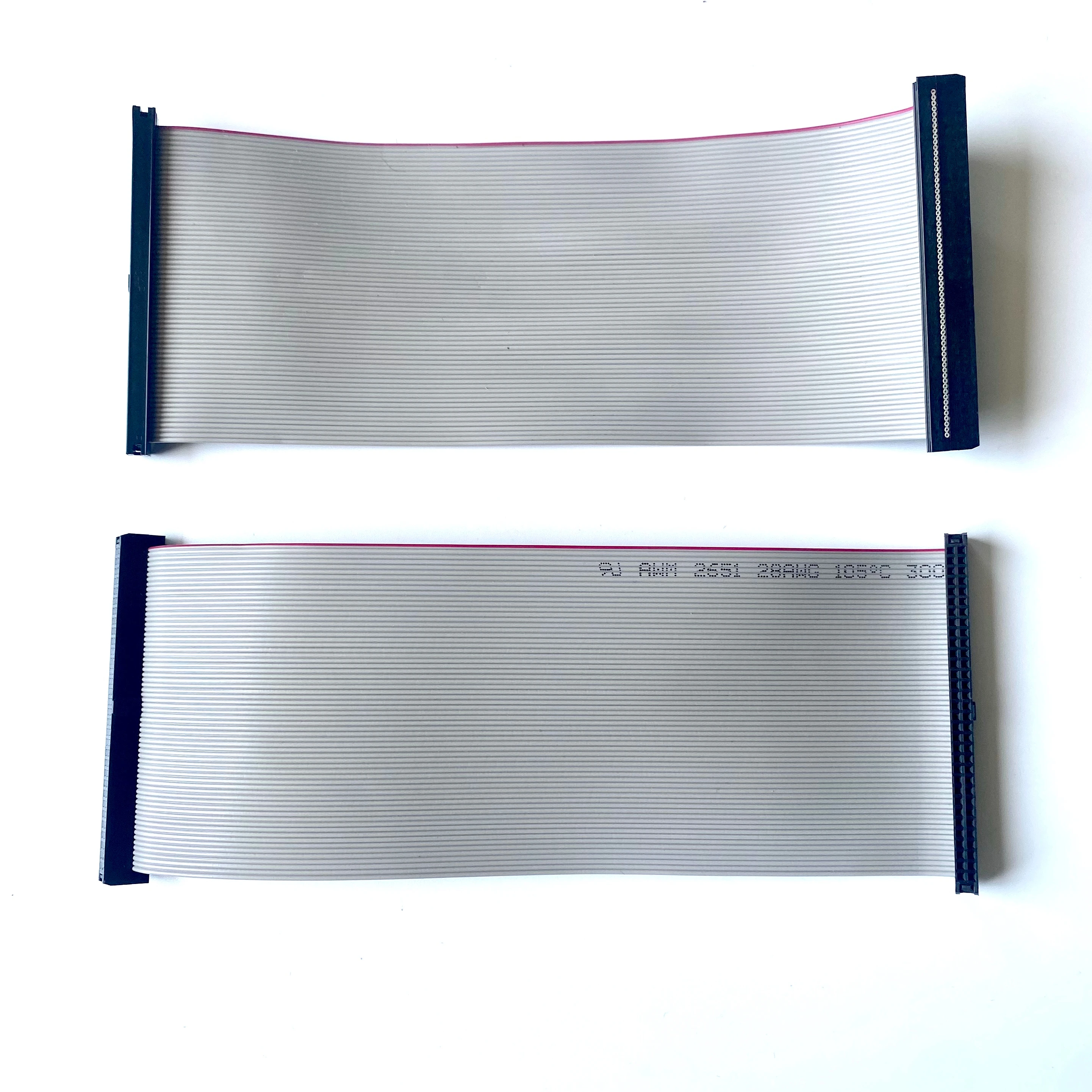 Hot Sales Ffc Cable Flexible Flat Ribbon 2651 28Awg Gray Connector 50Pin Flat Ribbon Cable