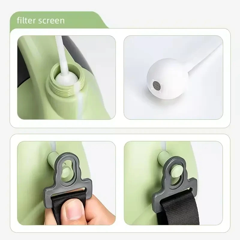 5L Electric Garden Sprayer Type C Rechargeable Battery Digital Screen Display Long Rod with Shoulder Strap for Garden Planting