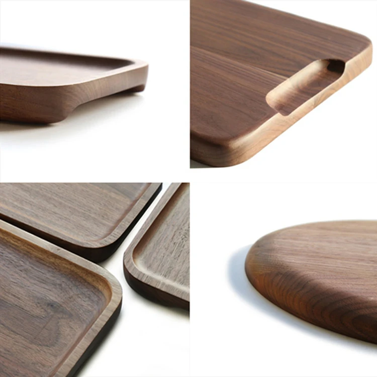 Роскошный современный натуральный деревенский поднос под заказ для суши фруктов десертов кофе орехового