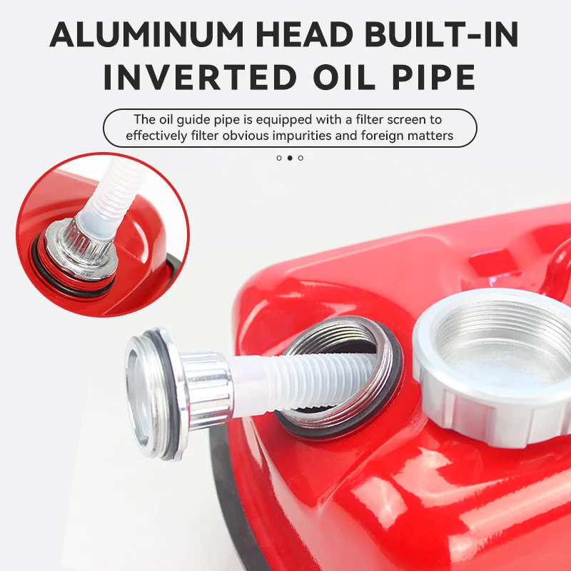 American-Type Stainless Steel Jerry Can Oil Drum 20 Liter Jerry Can Aluminum Reserve Fuel Tank 20 Liter Fuel Tank