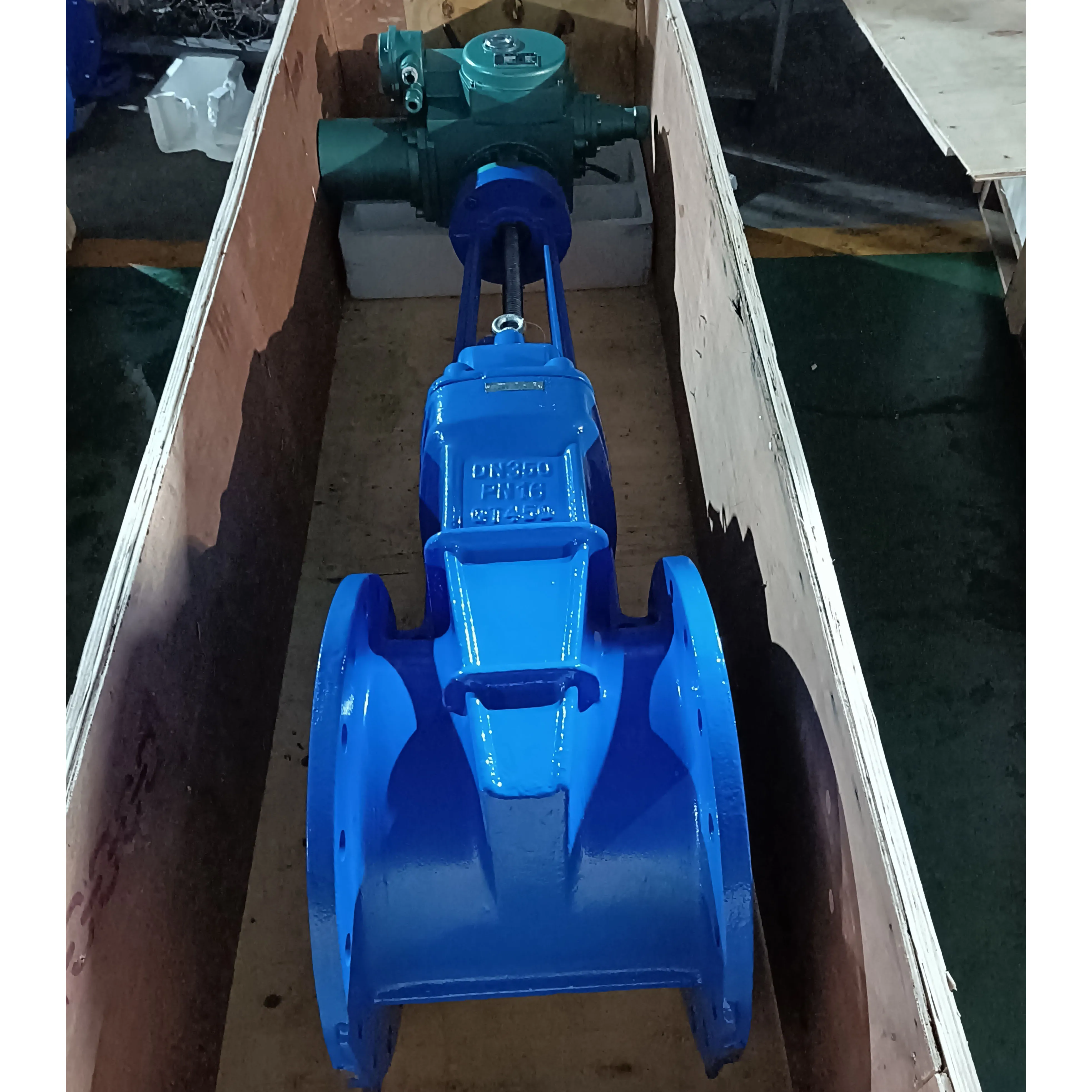 Customization Motorized Ductile Iron Soft Sealing Flange Electric Gate Valve With Electric Actuator
