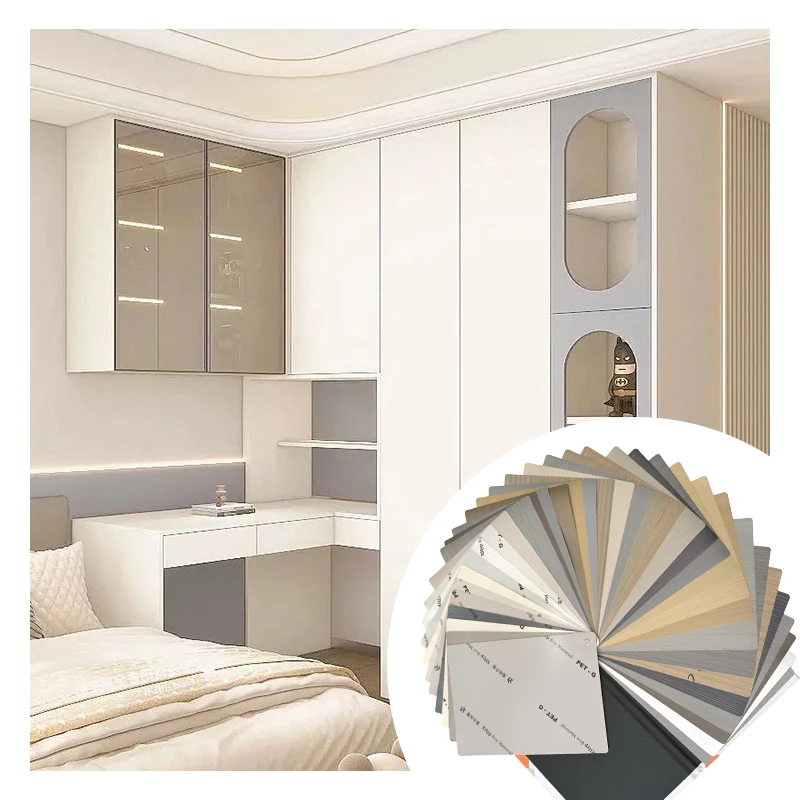 New Material Colour PETG Film Kitchen Cabinets Flexible Board For Decoration