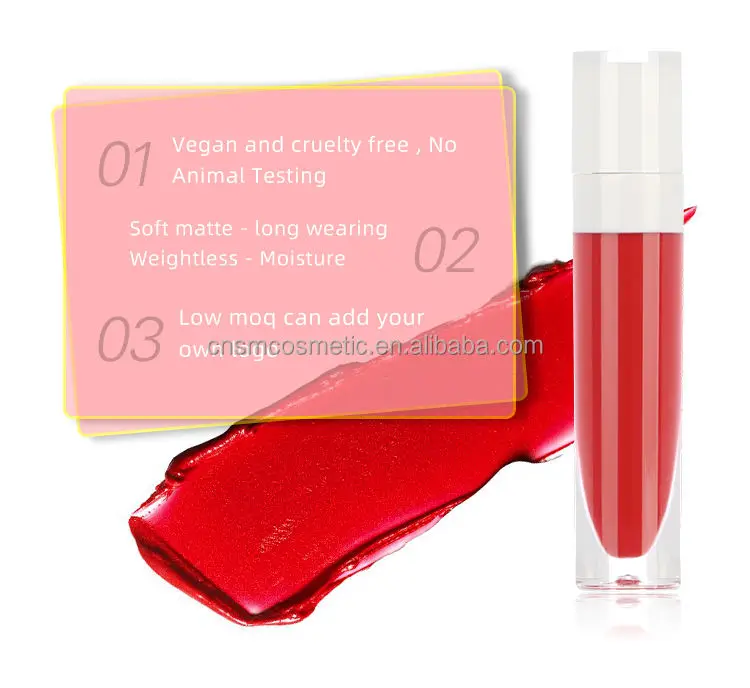 A114 low moq mini versagel moisturize lip gloss private label halal painless vegan matte liquid custom lipstick your logo