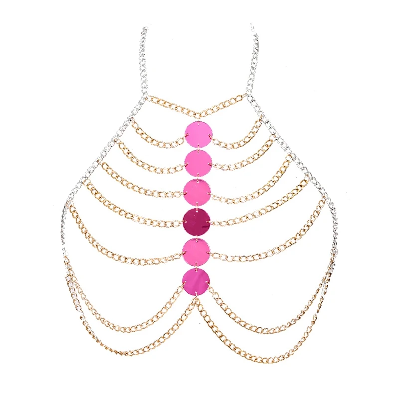 Women Body Harness Bohemian style Jewelry Night Party Hot Sexy Night Bra Top Night Club  Body Chain Top