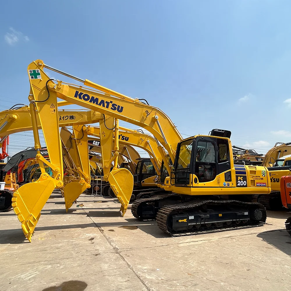 Second hand pc200-8 pc komatsu Construction crawler Excavator Earth Moving Machine Price